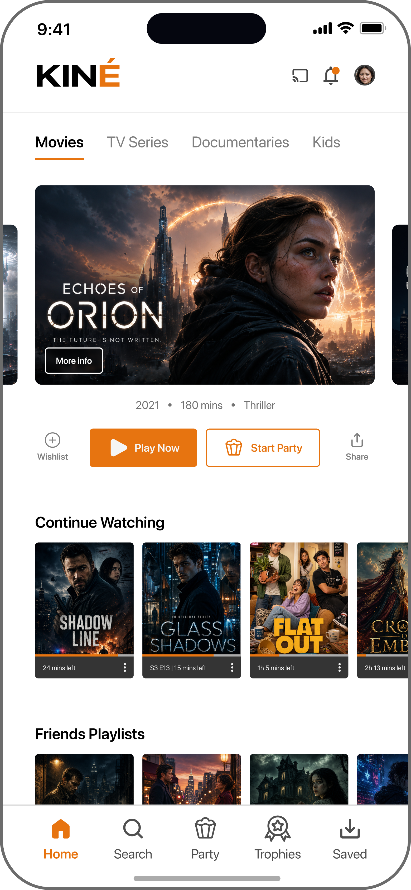 UI Homepage, KINÉ